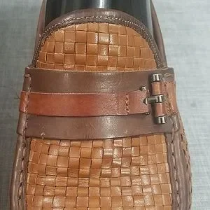 Mezlan | Shoes | Mezlan Banderas Woven Brown Leather Slipon  display picture 3